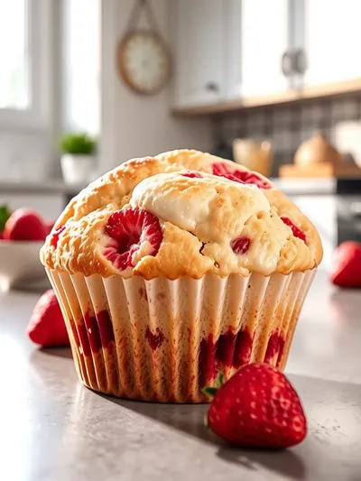 Strawberry Cream Cheese Muffins – Moist and Sweet