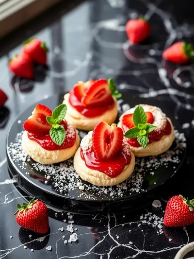 Strawberry Cream Puffs – Delicate Dessert Recipe - cooking process