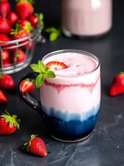 Homemade Strawberry Milk Recipe - ready to serve
