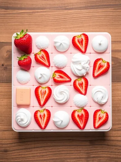 Strawberry Mousse Cake Filling – Creamy Delight - ingredients preparation