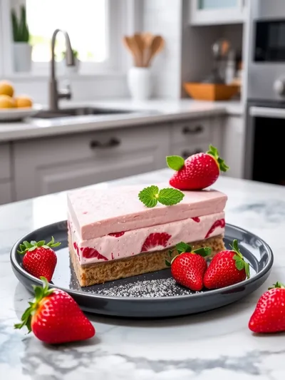 Strawberry Mousse Cake Filling – Creamy Delight - ready to serve