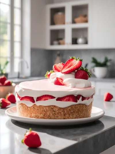 Strawberry Mousse Cake Filling – Creamy Delight