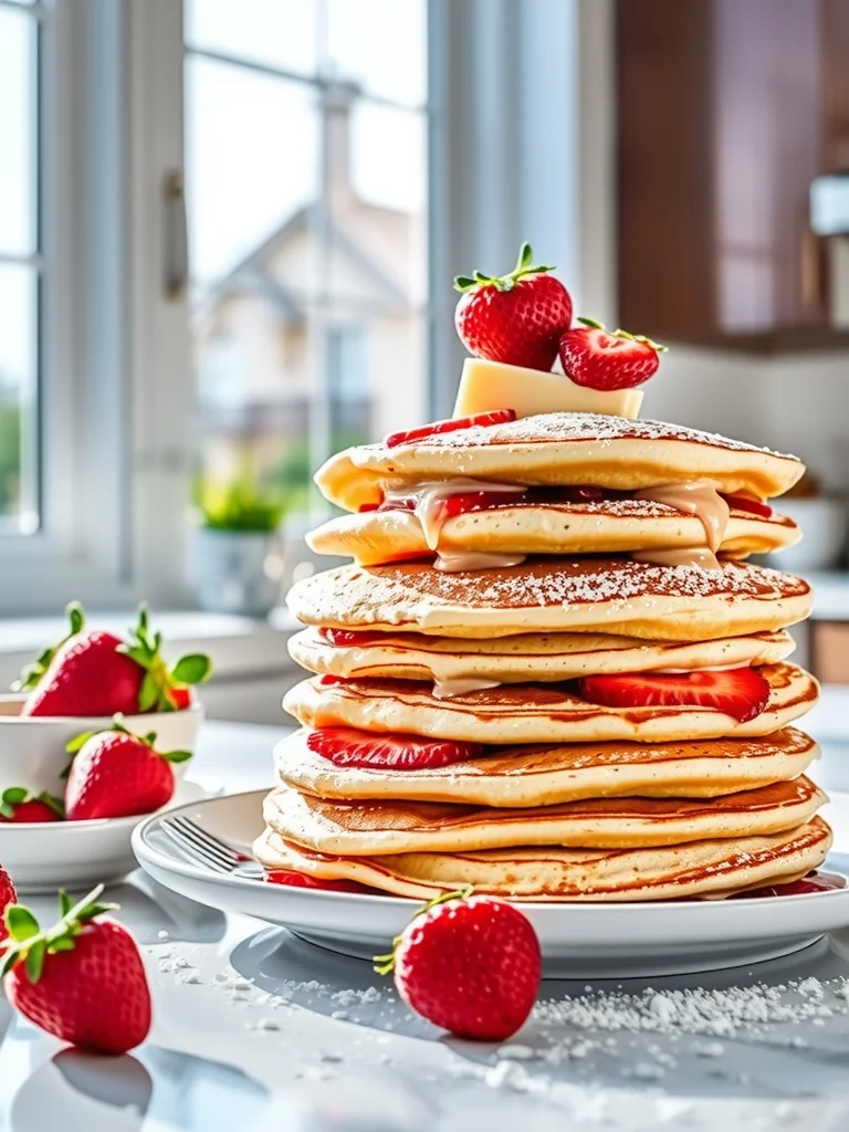 Easy Strawberry Pancakes in 30 Minutes - feature image