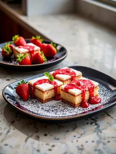 Fresh Strawberry Shortcake Bars With Buttery Crust - cooking process