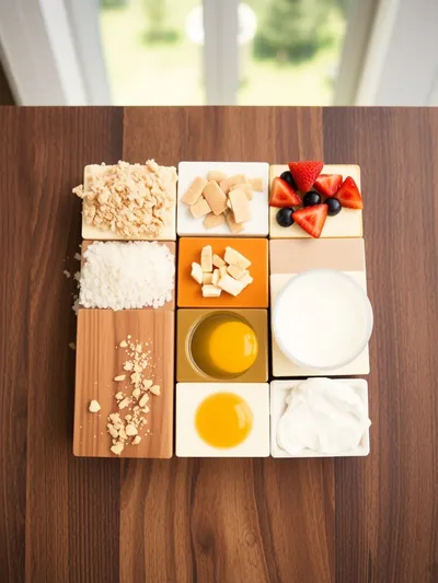 Sugar-Free Cheesecake Bars – Guilt-Free Treat - ingredients preparation