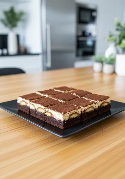 Easy Tiramisu Brownies