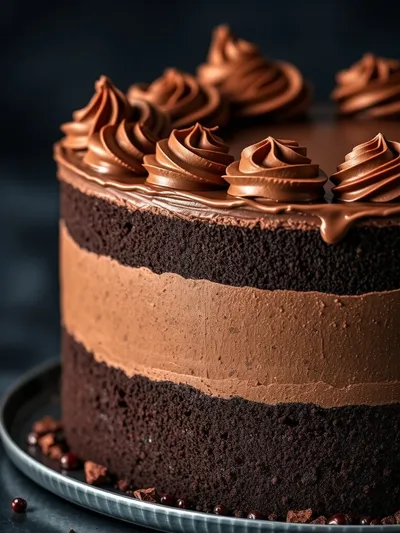 Triple Chocolate Mousse Cake – Decadent Dessert