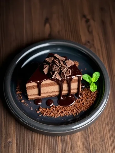 Triple Chocolate Mousse Cake – Decadent Dessert - ready to serve