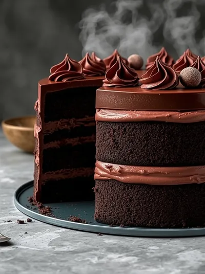 Triple Chocolate Mousse Cake