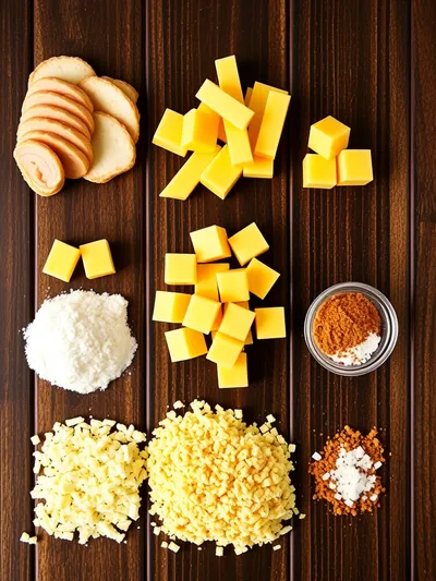 Turkey and Cheese Sticks – A Savory Snack Delight - ingredients preparation