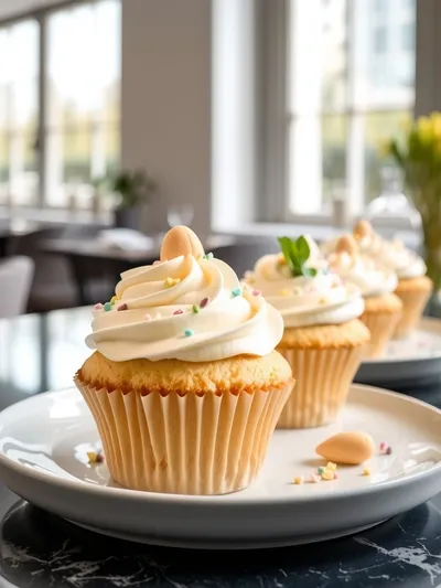 Vanilla Easter Cupcakes – Easy Fluffy Treat - ready to serve