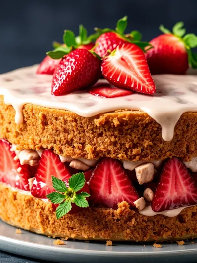 Vegan Strawberry Cake – Small Batch Delight