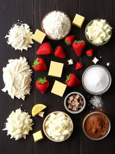 Vintage Buttercream Graduation Cake - ingredients preparation